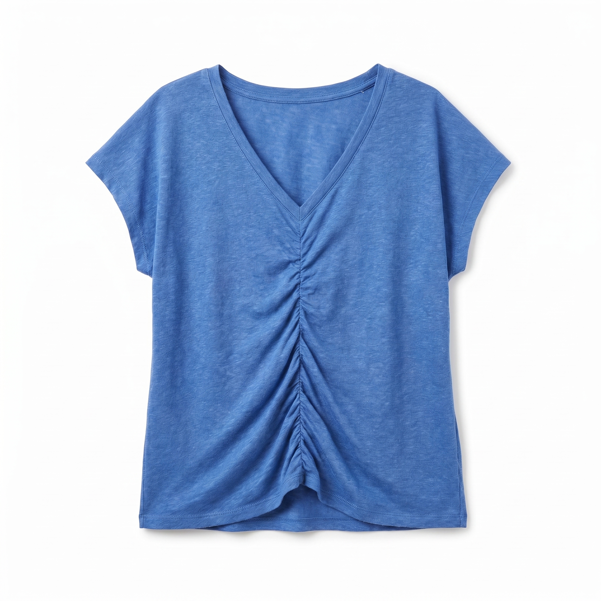 トップス echeveria viscose linen shirts OVY Blue viscose linen short T-shirt | Women's pyjamas | WomenSecret