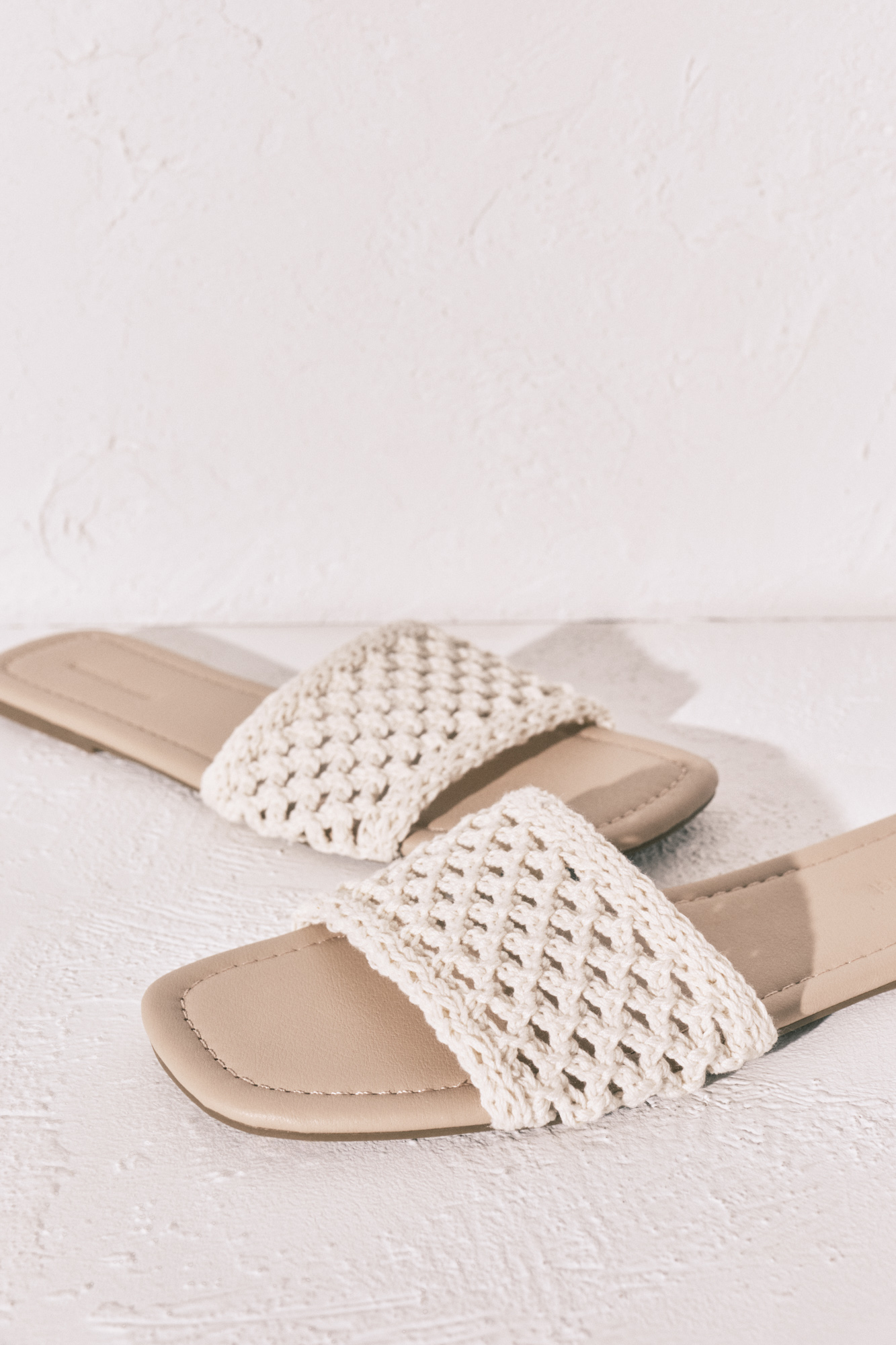Women'secret Sandalias pala crochet beige