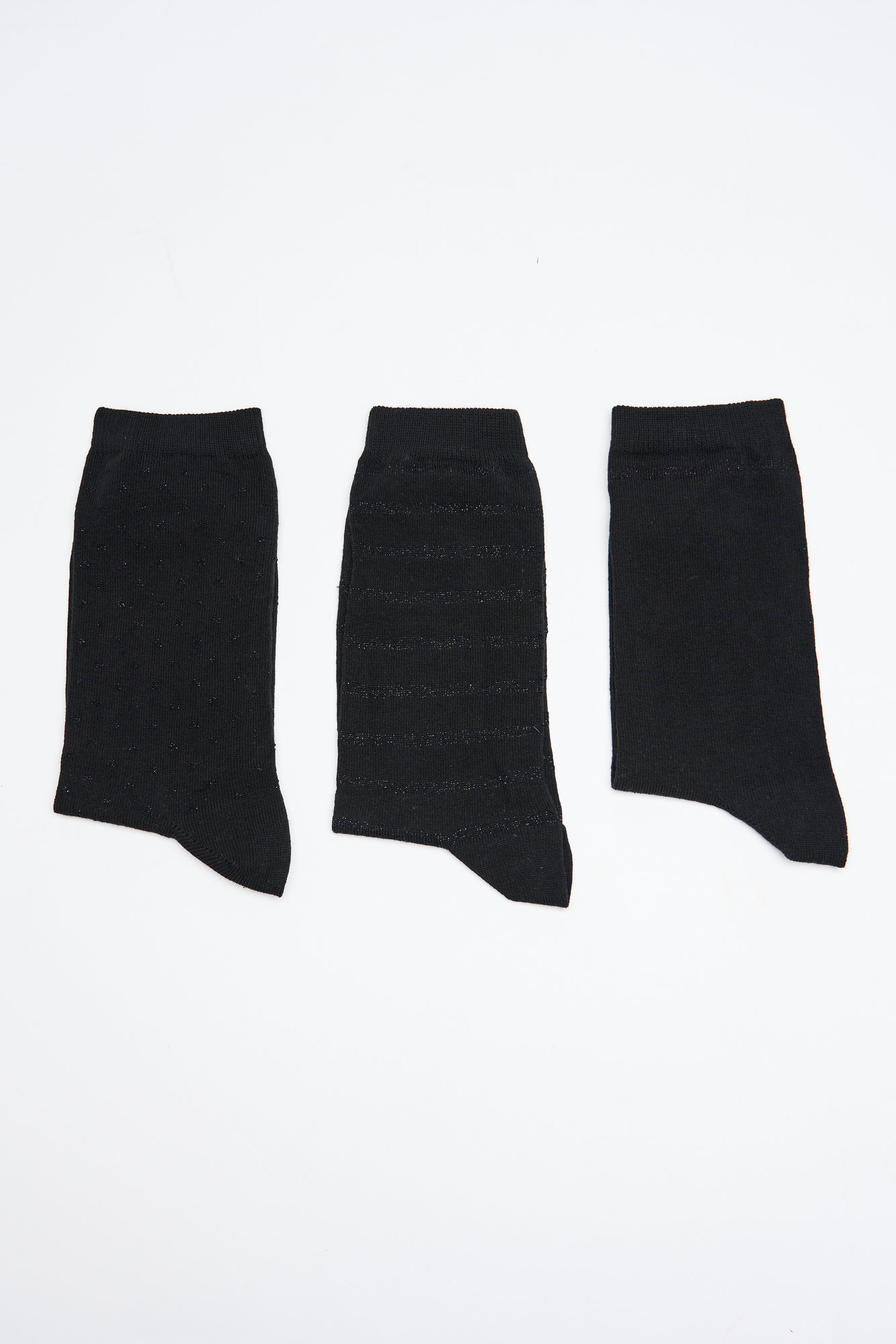 Pack 3 calcetines algodón negro | Complementos y accesorios de mujer | WomenSecret