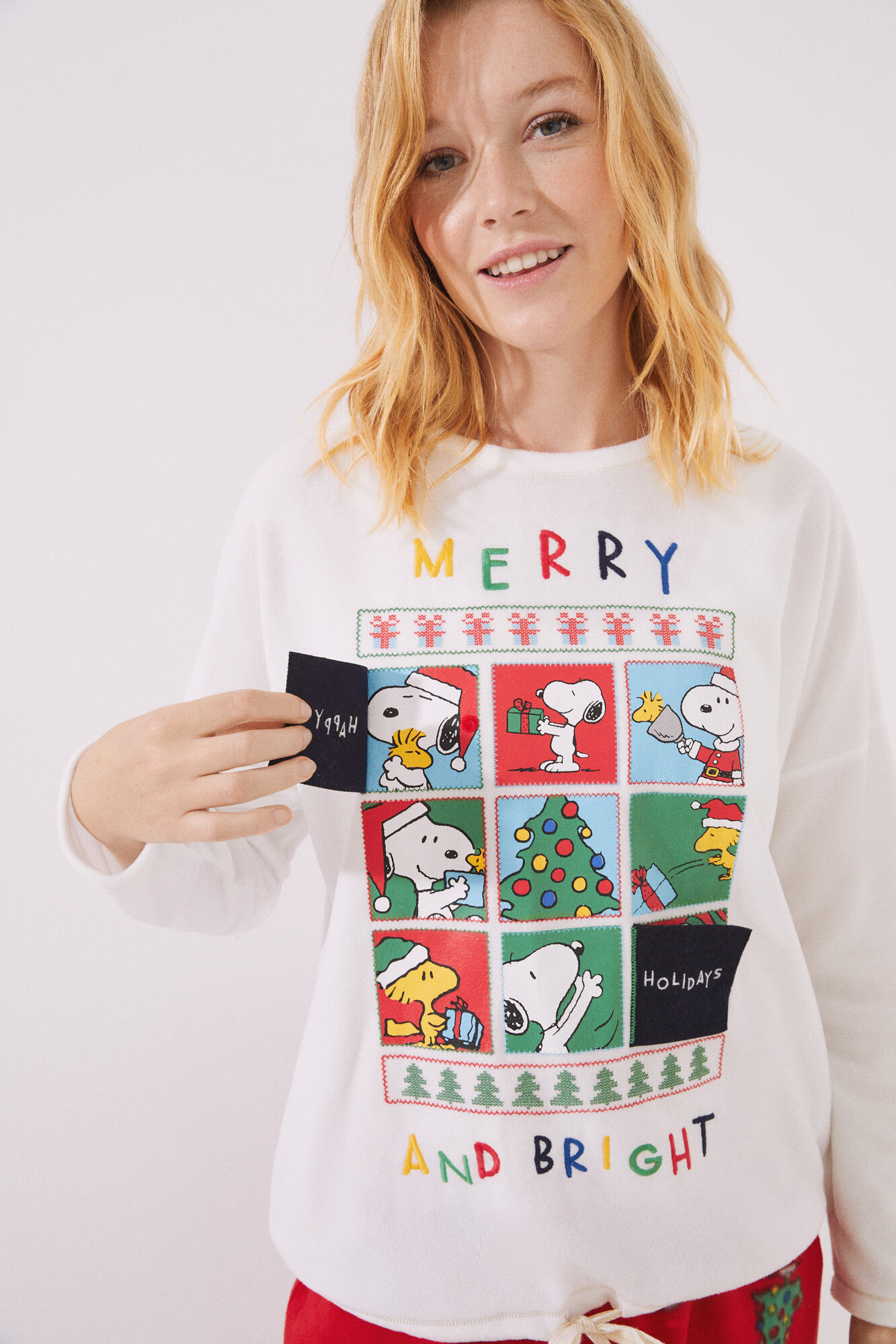 Pijama polar Snoopy calendario Adviento | Pijamas y Homewear | WomenSecret