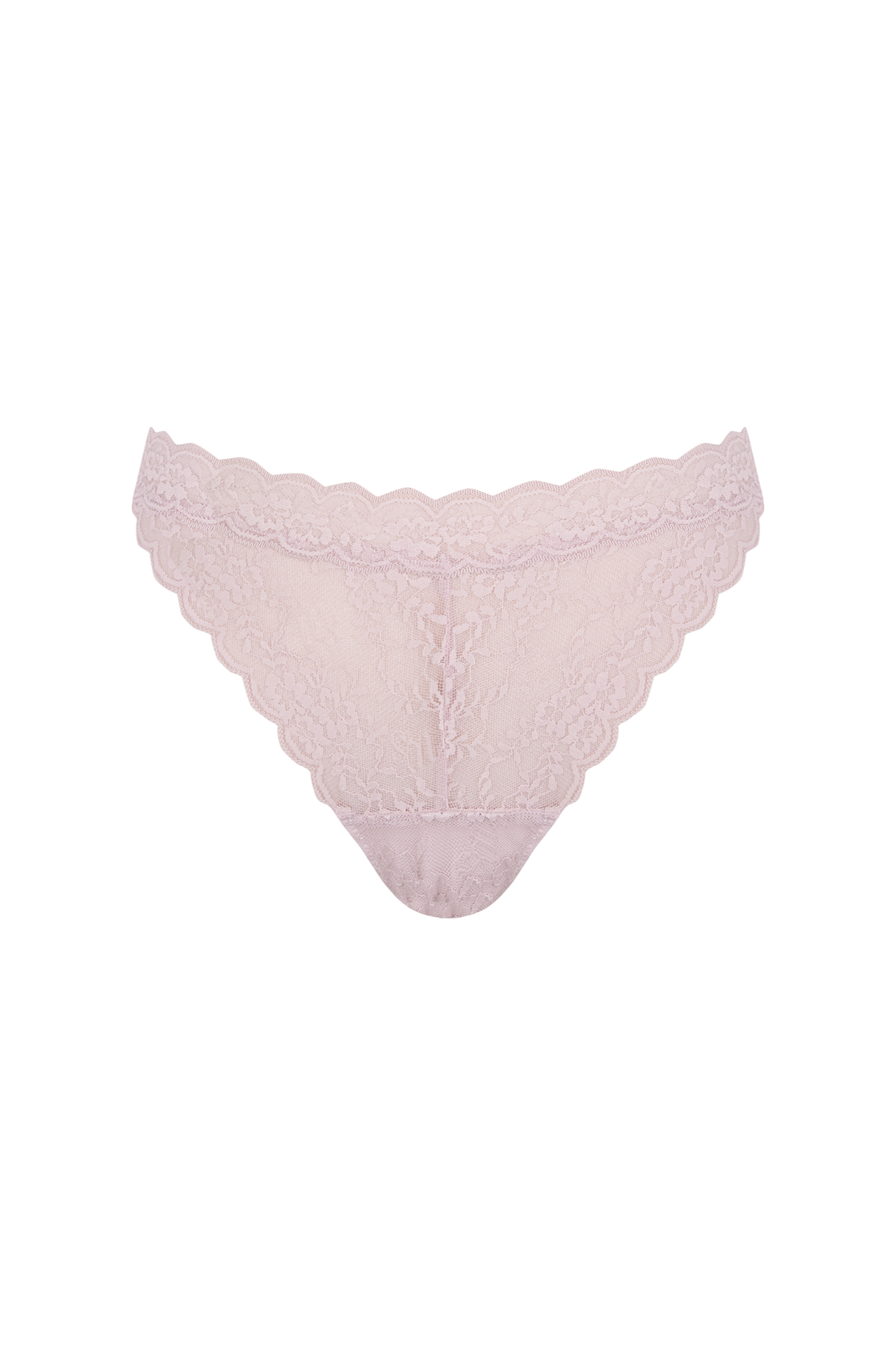 String En V Dentelle Ouverte Femme - Lingerie Rose Taille Unique - Sous-vêtements Élégants