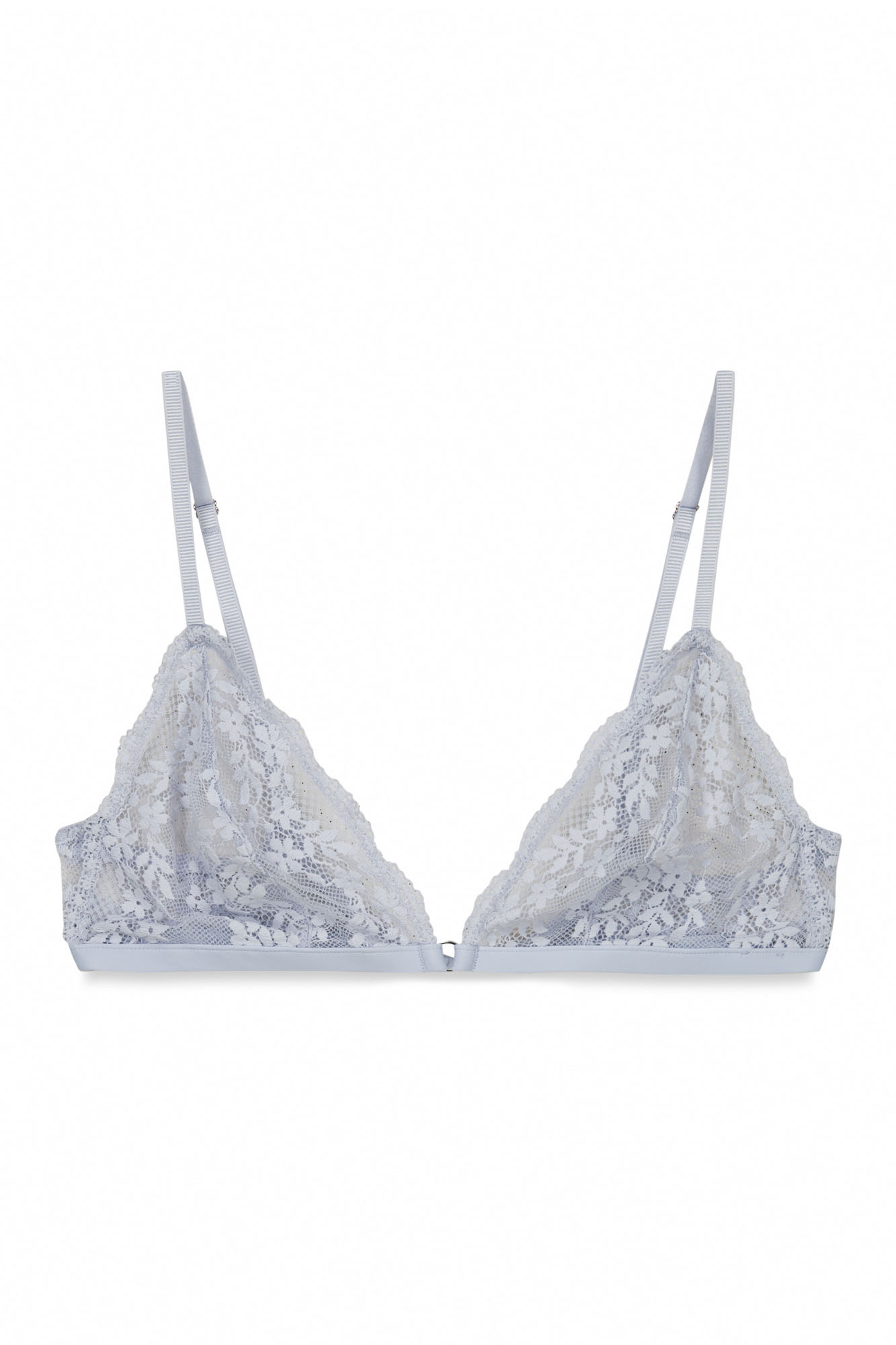 Blue lace triangle bra NATURAL | Bras | WomenSecret