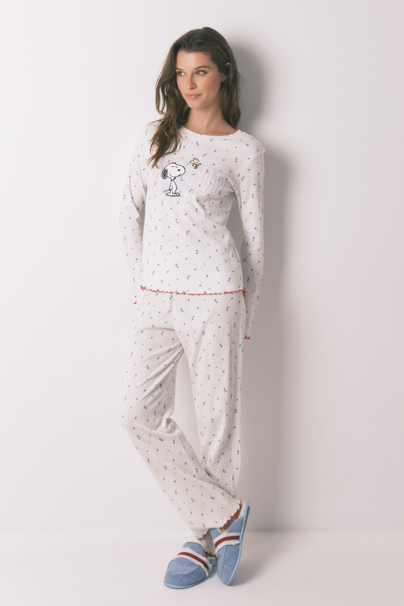 Men's long fleece pyjamas Snoopy&Friends | Pyjamas pour homme