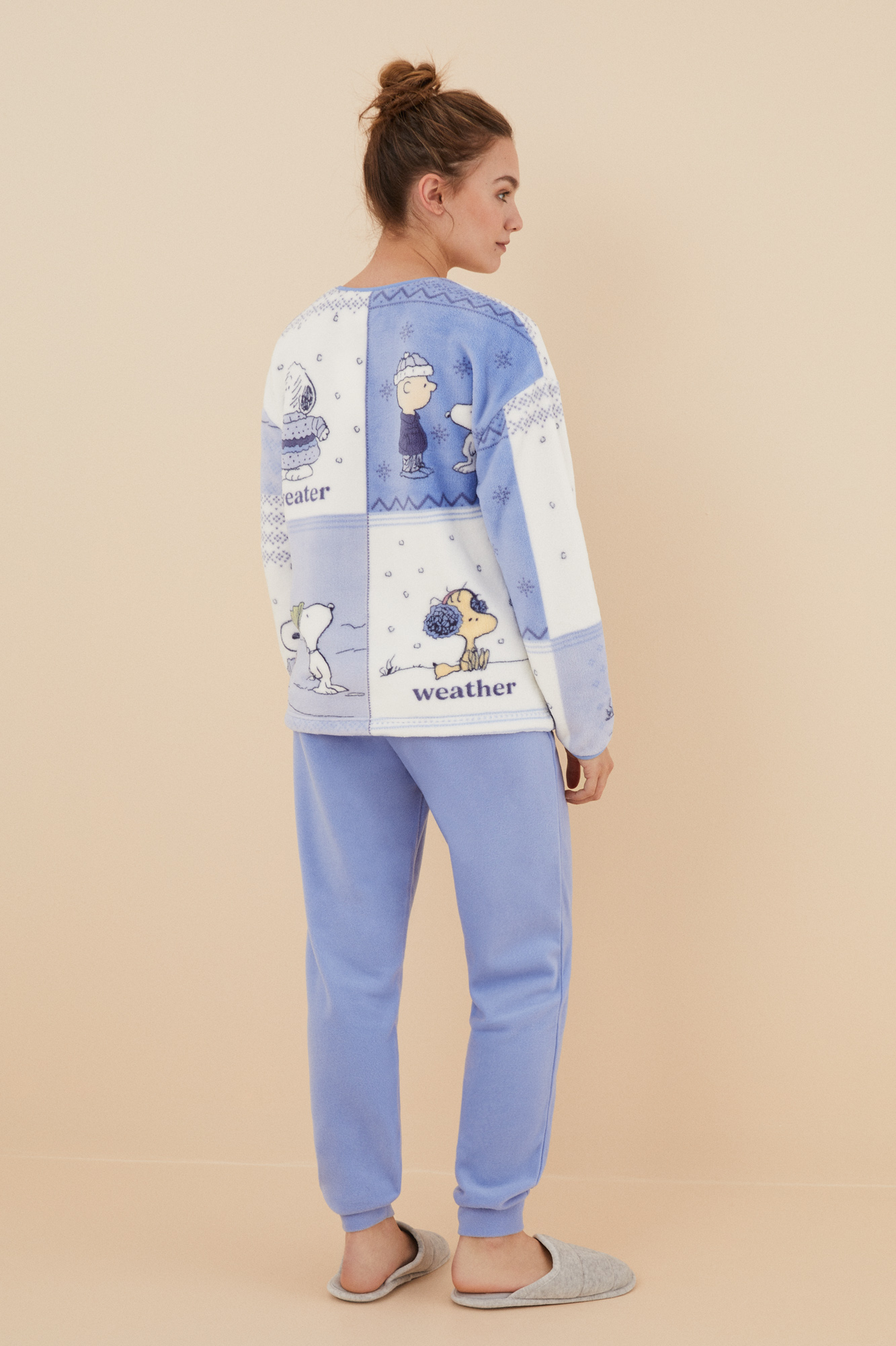 Blue fleece Snoopy pyjamas - Women'secret