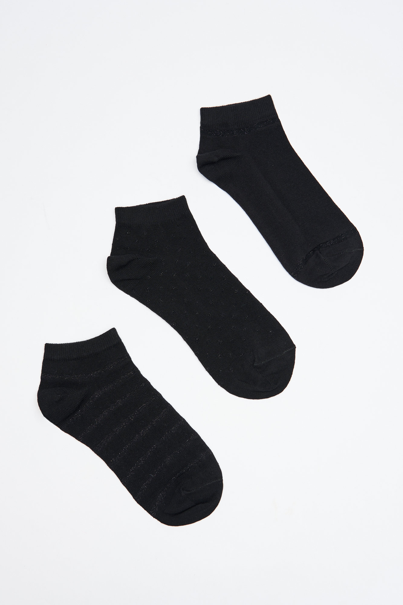 Pack de 3 calcetines de deporte DryMove™ - Negro vintage - MUJER