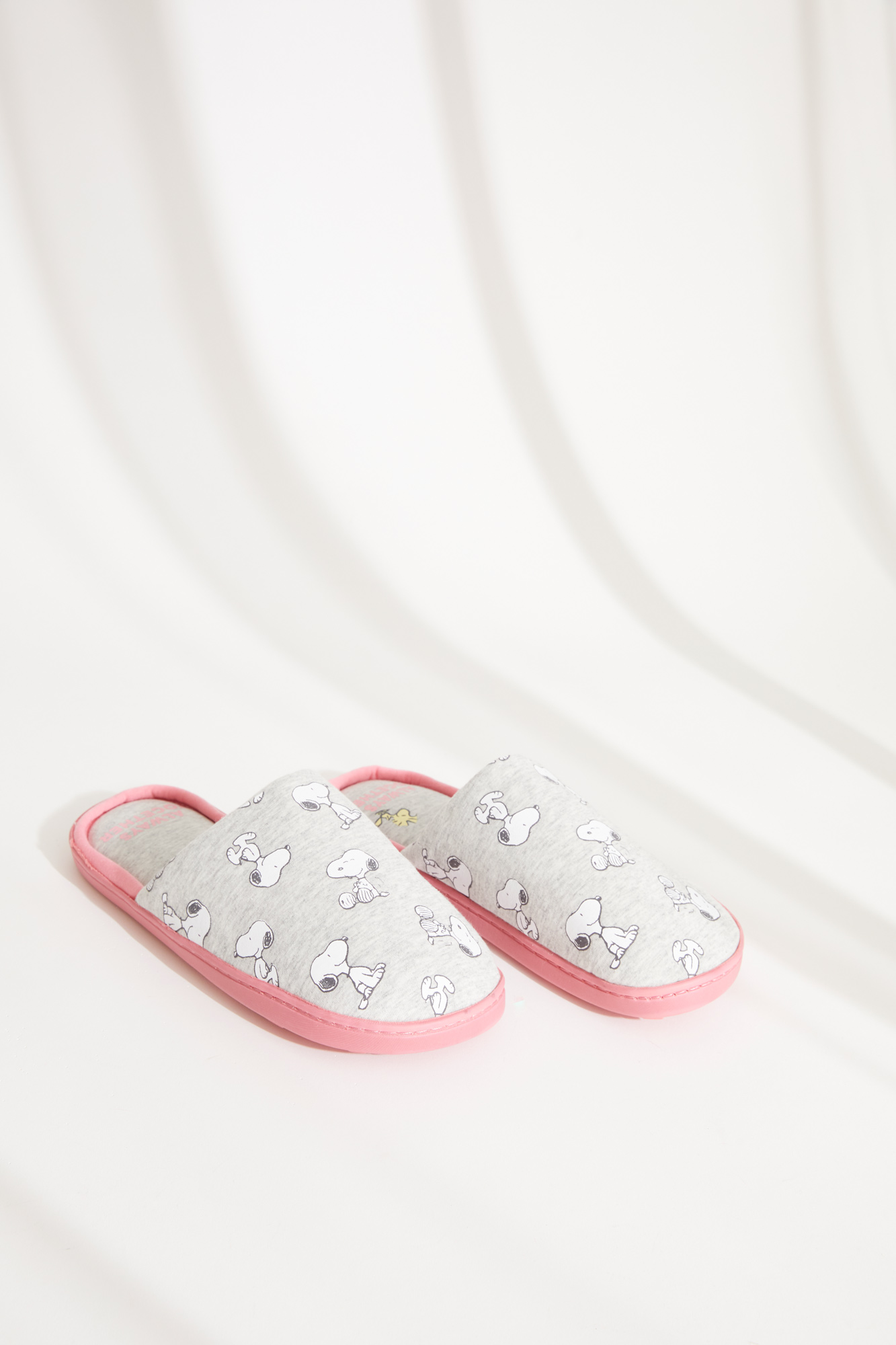 Zapatilla casa destalonada gris Snoopy Zapatillas Women'secret