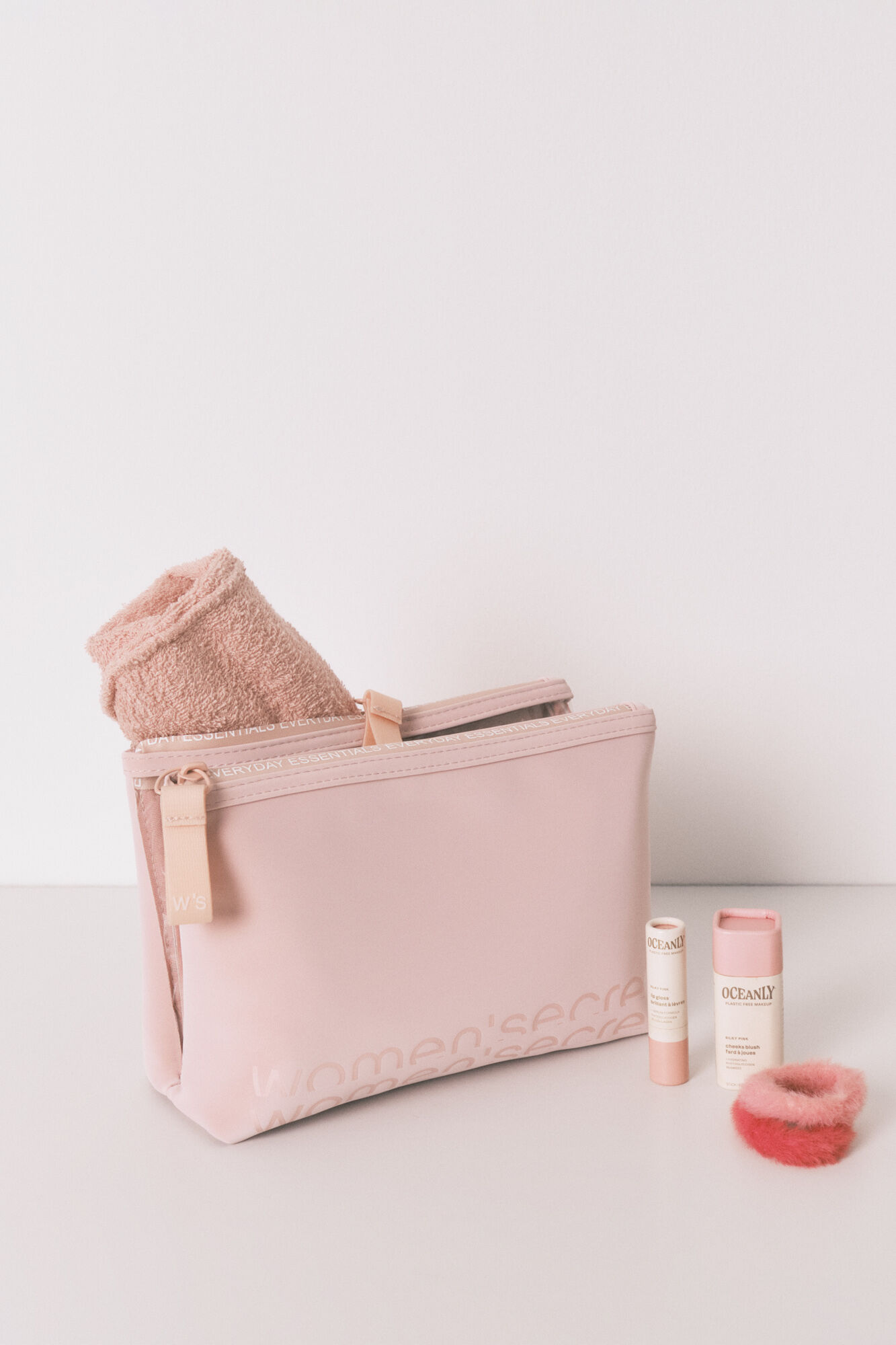 Mathilde M Kosmetiktasche Damen – Kleine Reisetasche Aus Polyester, Rosa, 21x15x4 Cm