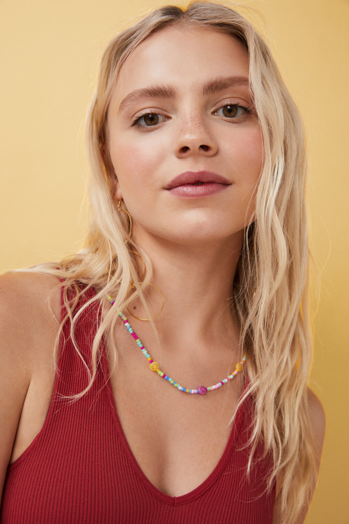 Crop top escote V seamless rojo oscuro | Sujetadores para adolescentes | WomenSecret