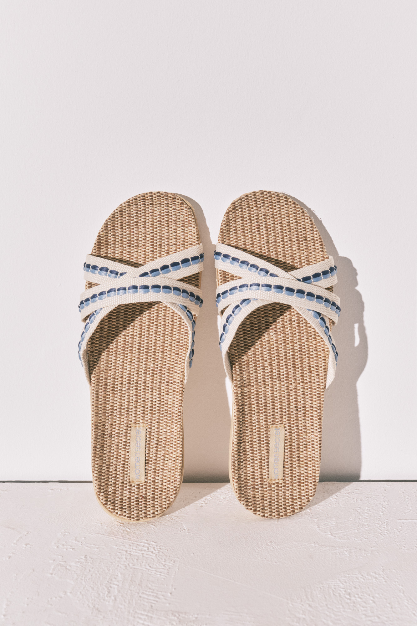 Women'secret Sandalias rafia tiras cruzadas