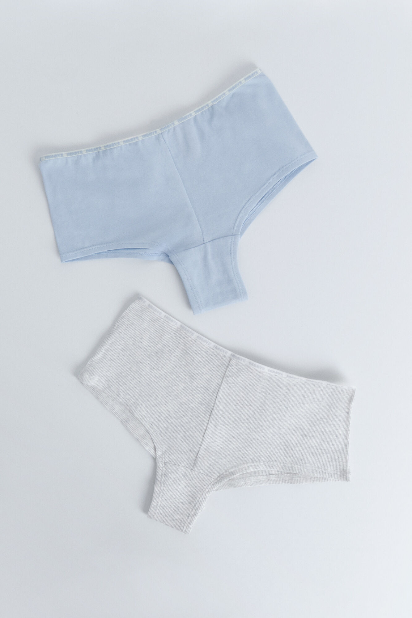 Pack 2 bragas bóxer azul, gris