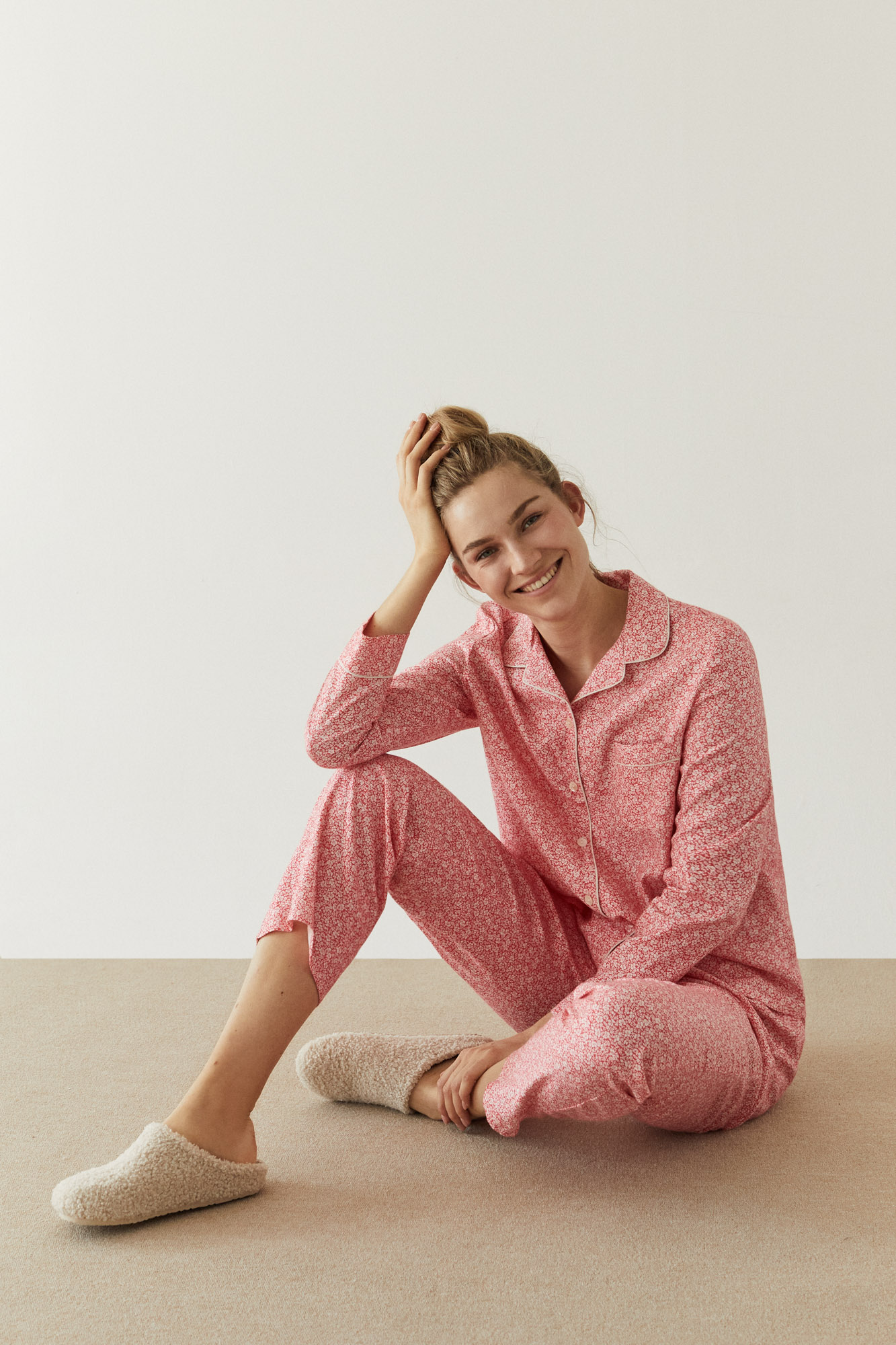 Pijama camisero flores 100% algodón | Dormir y Homewear | Women'secret
