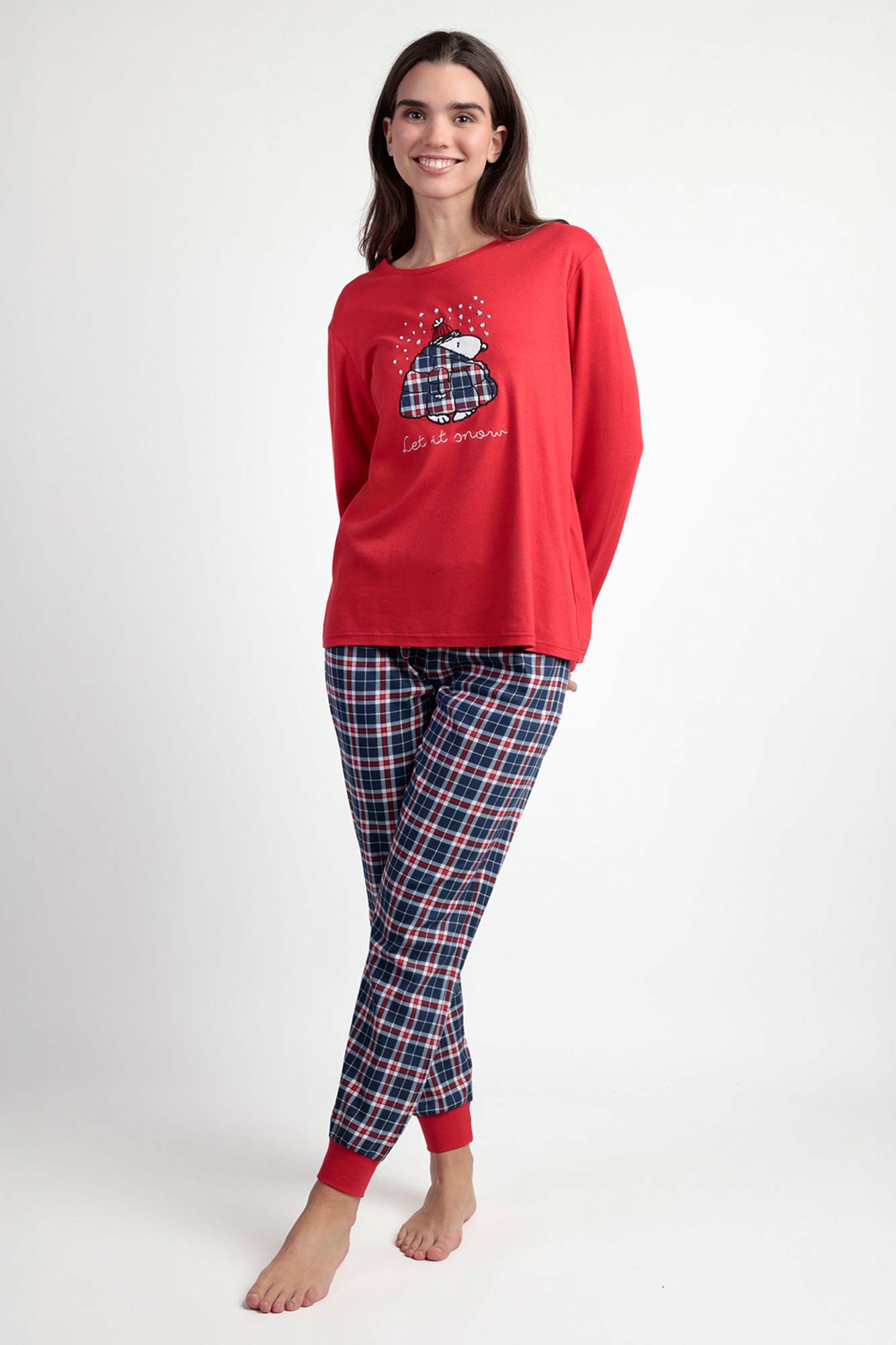 Pyjama chemise rayures , 100% coton | Pyjamas pour femme