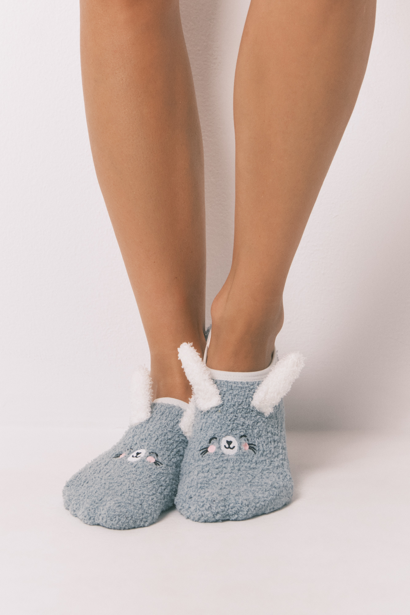 Green rabbit slip-on socks Stockings, tights, socks and leggings